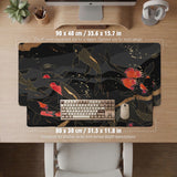 Koi waves desk mat