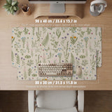 Wildflower pattern desk mat
