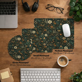 Ergonomic botanical mousepad & wrist rest for cozy desk setup