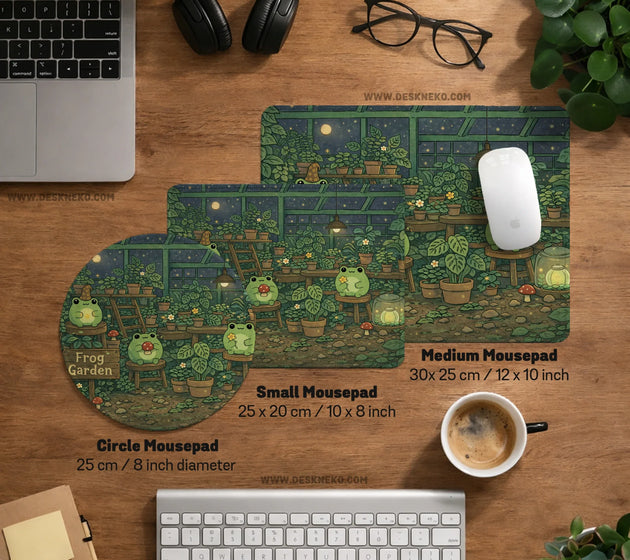Frog garden deskmat