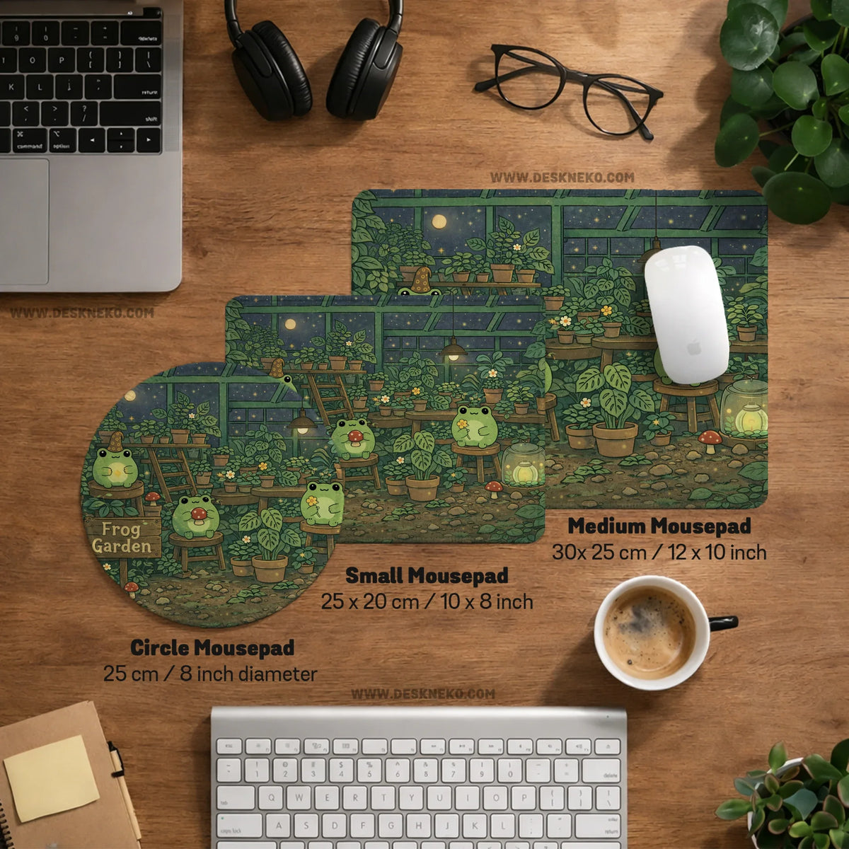 Frog garden deskmat