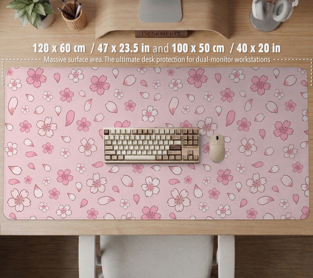 Sakura gaming desk mat
