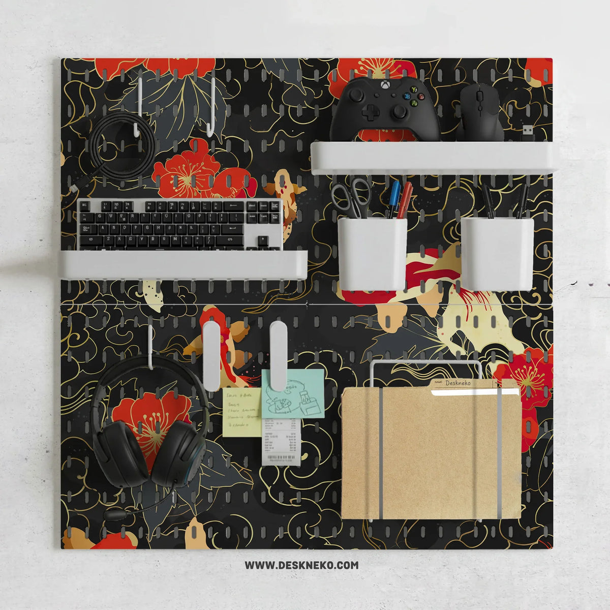 Koi fish pegboard set