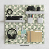 Green checker pegboard