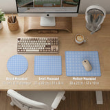 Blue gingham desk mat