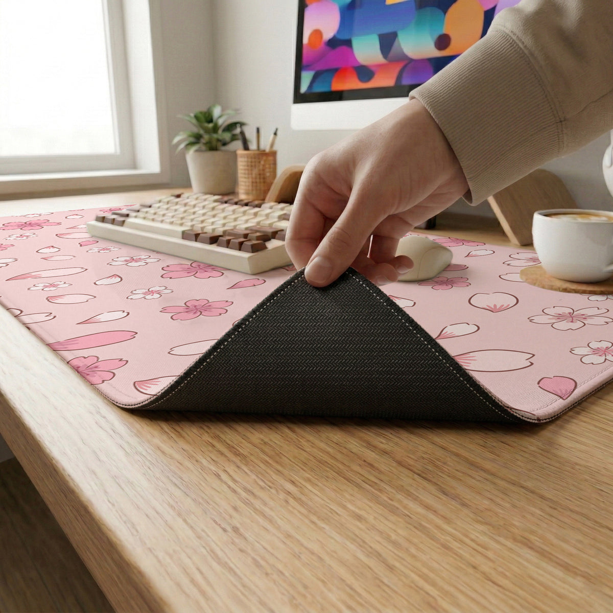 Sakura gaming desk mat