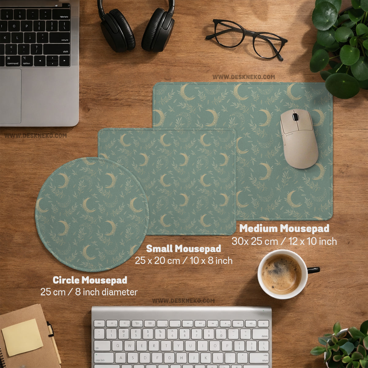 Celestial moon desk mat