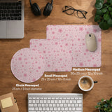 Pink cherry blossom desk mat