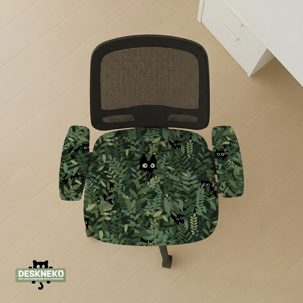 Forest cat desk chair cover for office and gaming chairs