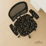 Woodland pattern desk chair cover