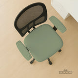 Soft sage green office chair cover