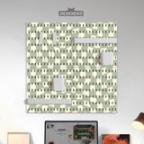 Green checker pegboard