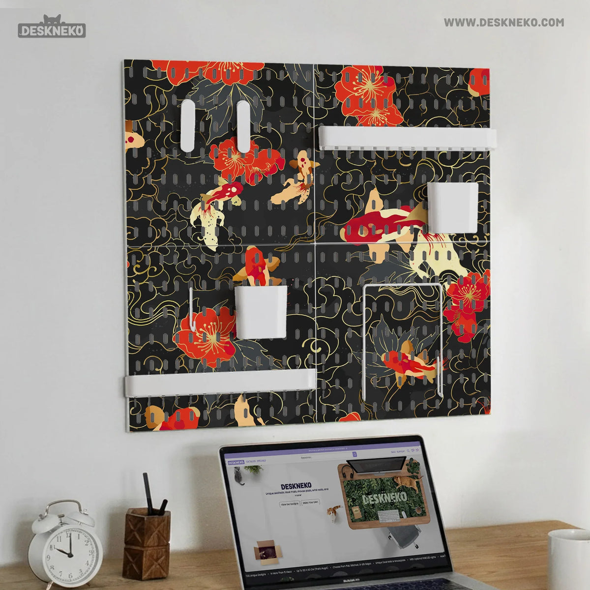 Koi fish pegboard set