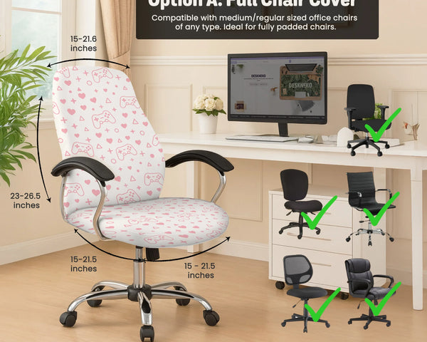 Pink gamer chair cover
