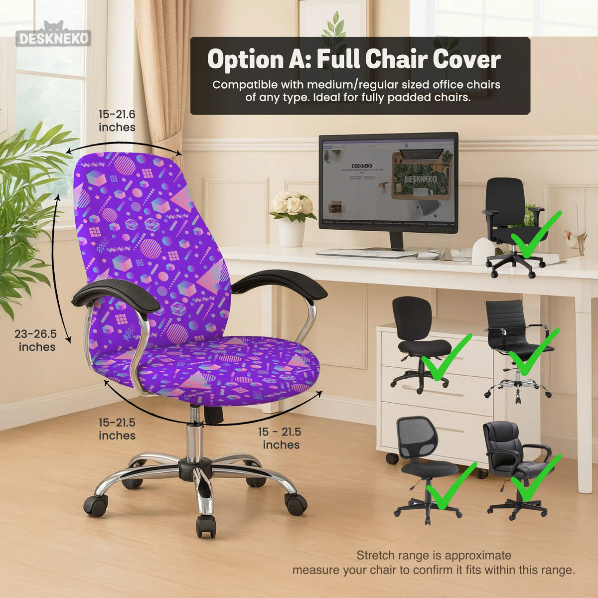 Geometric chair cover