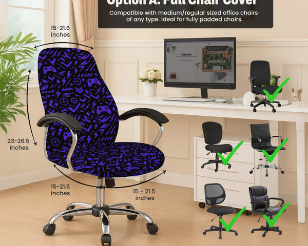 Purple chair cover