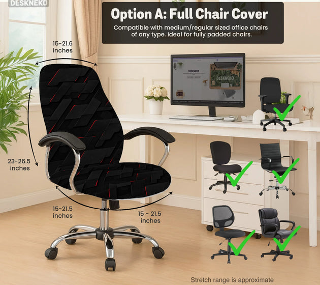 Black tech chair cover