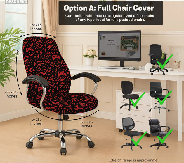 Red gaming chair cover