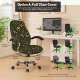 Wildflower garden desk chair cover