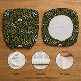 Wildflower garden desk chair cover