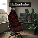 Red gaming chair cover