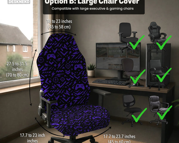 Purple chair cover