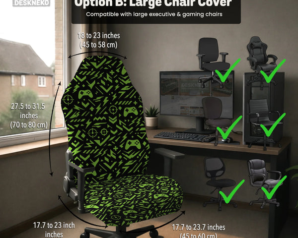 Neon gaming chair cover