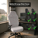 Pink gamer chair cover