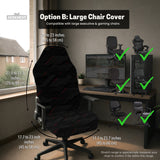 Black tech chair cover