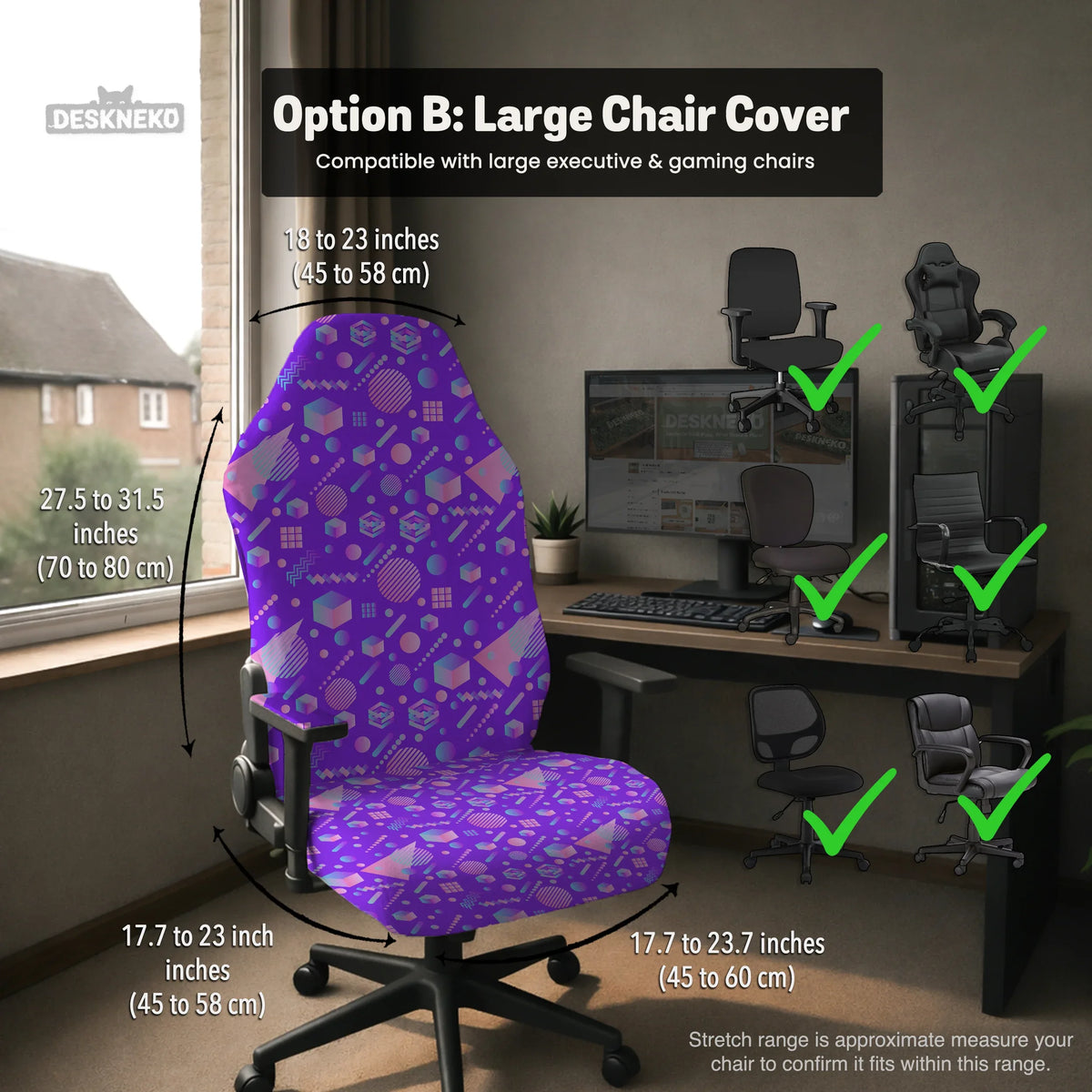 Geometric chair cover
