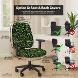 Neon gaming chair cover