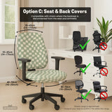 Green checker chair cover
