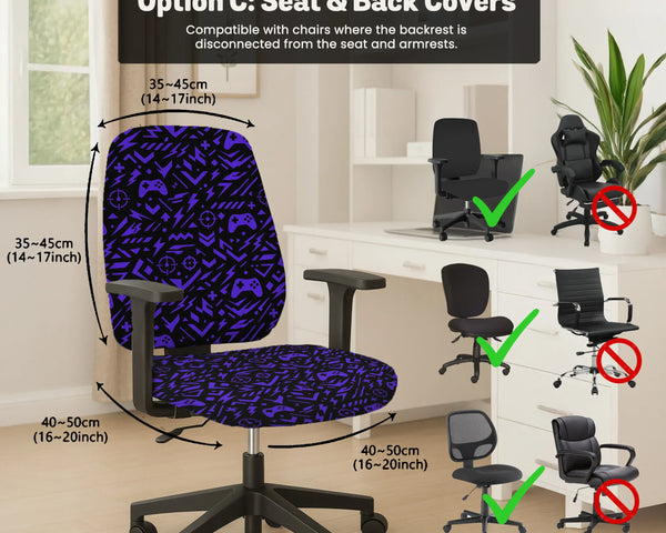 Purple chair cover