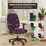 Black & pink chair cover