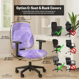 Purple marble chair cover