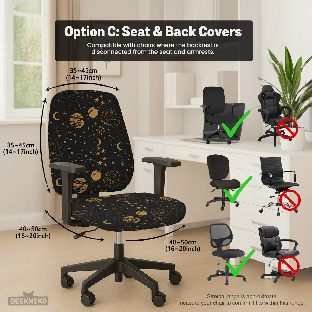 Celestial chair cover