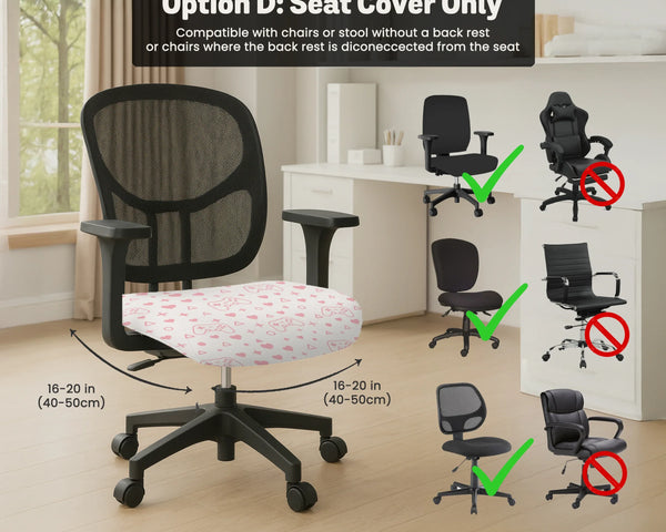 Pink gamer chair cover