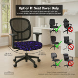 Purple chair cover