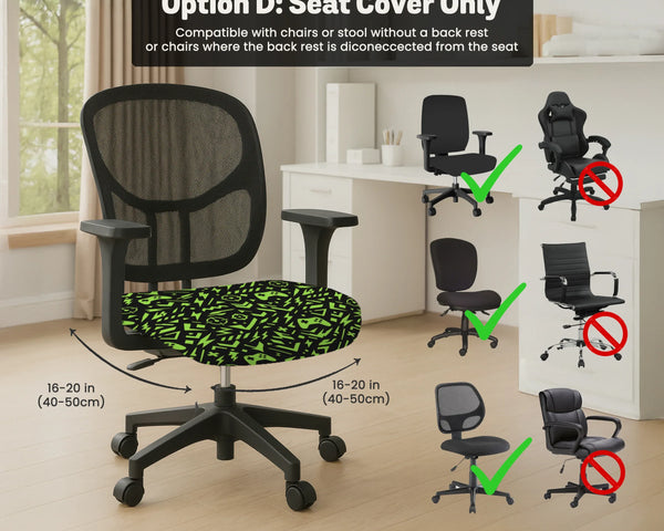 Neon gaming chair cover