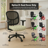 Green floral chair cover