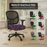 Black & pink chair cover