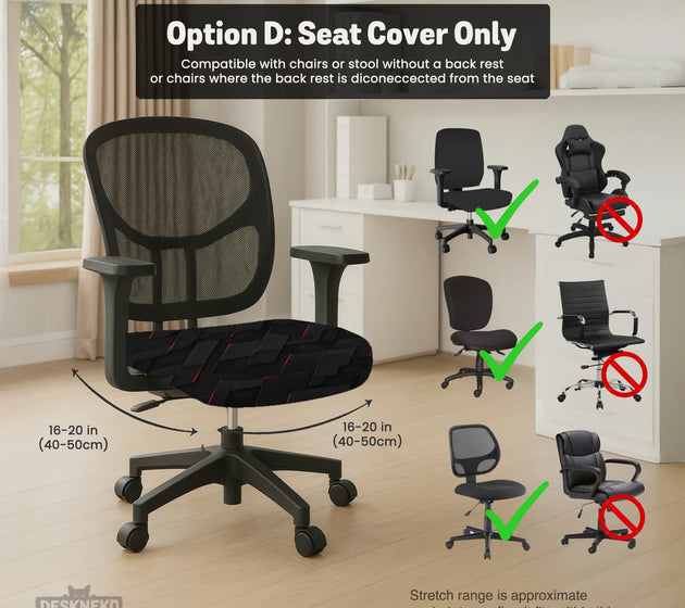 Black tech chair cover