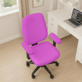 Electric Fuchsia chair cover, coverage and construction view 3. Selected cover option only; chair and accessories not included.