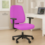 Electric Fuchsia chair cover, coverage and construction view 5. Selected cover option only; chair and accessories not included.
