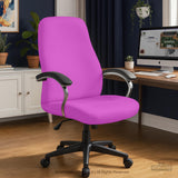 Electric Fuchsia chair cover, coverage and construction view 7. Selected cover option only; chair and accessories not included.