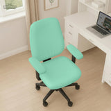 Jelly Mint chair cover, coverage and construction view 3. Selected cover option only; chair and accessories not included.