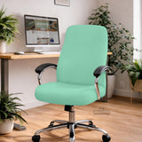Jelly Mint chair cover, coverage and construction view 4. Selected cover option only; chair and accessories not included.