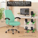 Jelly Mint chair cover, coverage and construction view 9. Selected cover option only; chair and accessories not included.