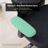 Jelly Mint chair cover, coverage and construction view 15. Selected cover option only; chair and accessories not included.