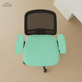 Jelly Mint chair cover, coverage and construction view 17. Selected cover option only; chair and accessories not included.